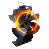 Ventilador Elétrico Fogão A Lenha De 6 Pás/pellets/suporte D
