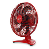 Ventilador Mesa Silencioso Turbo Power 200w 50cm Bivolt Verm Estrutura Vermelho Pás Preto Diâmetro 50 Cm Frequência 60hz Material Das Pás Plástico Quantidade De Pás 6 110v/220v