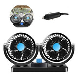 Ventilador Para Carro Caminhão Van Duplo 12v Painel Portatil