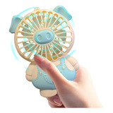 Ventilador Portátil De Mão Recarregável Usb Desenho Animado