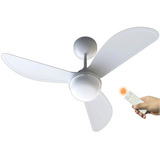 Ventilador Teto Fast Led Controle Remoto Inverter Ponente Cor Da Estrutura Branco Diâmetro 96 Cm