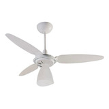 Ventilador Teto Ventisol Windlight Lustre 3 Pás Branco 127v