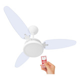 Ventilador Teto Wind Light Cristal Led 18w Ponente +controle