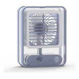Ventilador Umidificar Portatil Mesa Led Recarregavel Usb