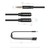 Vention - Cabo Adaptador P3 4 Vias P/ Fone + Microfone 30cm