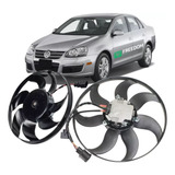 Ventoinha Pequena Ar + Grande Radiador Jetta 2.5 06/ Tiguan
