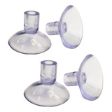 Ventosa Silicone P/ Vidro Tampo De Mesa Suporte Banner 4 Pçs