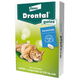 Vermifugo Drontal Gatos De 4kg - Caixa Com 4 Comprimidos