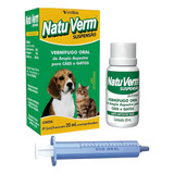 Vermífugo Natu Verm Suspensão Para Cães E Gatos 20ml