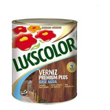 Verniz Base Água Madeira Cores 900ml Lukscolor Móveis 1/4 Cor Imbuia