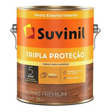 Verniz Madeira Tripla Proteção Suvinil 3,6l 3 Filtro Solar Cor Imbuia