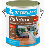 Verniz Para Deck Polideck Natural Sayerlack 3,6l Semi-brilho