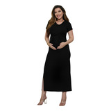 Vestido Amamentação Amarrar Longo