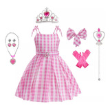 Vestido Barbie, Uniforme Feminino, Xadrez, Fantasia