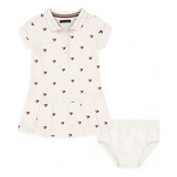 Vestido Bebe Menina Tommy Hilfiger Baby Polo C/ Calcinha