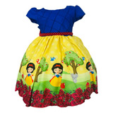 Vestido Branca De Neve E Os Sete Anões Bebe Criança Festa