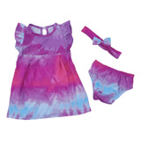 Vestido De Bebê Calcinha Tiar Roupa Bebe Menina Festa Natal 