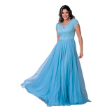 Vestido De Festa Azul Royal - Madrinha, Casamento Formatura