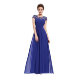 Vestido De Festa Longo Com Madrinha Decote Nas Costas Com Fe