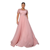 Vestido De Madrinha Royal Marsala Rose Busto Bordado Luxo Com Gravata