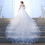 Vestido De Noiva Importado Cauda Floral Tomara Que Caia S13