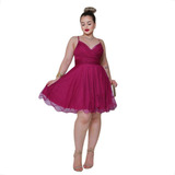 Vestido Debutante Rodado Curto Brilho 15 Anos Formatura