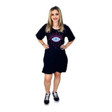 Vestido Em Renda Com Mangas Longa Flare P.m.g Pronta Entrega