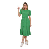 Vestido Faixa Babado