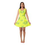 Vestido Fantasia Alegria Regata Adulto E Infantil