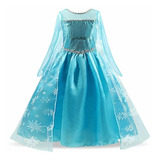 Vestido Fantasia Frozen Infantil Elsa Pronta