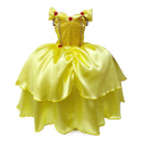 Vestido Fantasia Infantil Princesa Bela