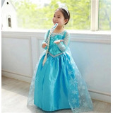 Vestido Fantasia Princesas Infantil Frozen 2 Elza Neve Luxo