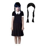Vestido Fantásia Wandinha Addams Infantil
