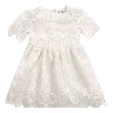 Vestido Festa Infantil Batizado Renda Menina Pronta Entrega