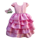 Vestido Festa Infantil Luxo Princesa Realeza