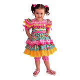 Vestido Festa Junina Infantil - São João - Caipira - 656