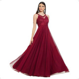 Vestido Festa Longo Rose - Madrinha, Casamento Luxuoso