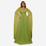 Vestido Festa Madrinha De Casamento Com Brilho Luxuoso Cl
