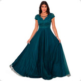 Vestido Festa Marsala Ombro A Ombro - Madrinha Luxo