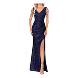Vestido Festa casamentos madrinhas Azul Royal Ever Pretty