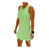 Vestido Fitness Padel-beach Tennis C/ Recorte Lat. Contrast.