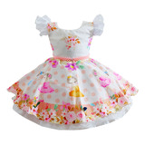 Vestido Infantil Bailarina Festa Balé Bebê Menina 1 A 4 Anos