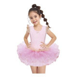 Vestido Infantil Bale Bailarina Flor Renda
