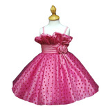 Vestido Infantil Corações Pink -