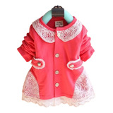 Vestido Infantil De Manga Importado Pronta Entrega No Brasil