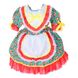 Vestido Infantil Festa Junina Julina Quadrilha