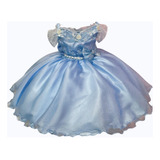 Vestido Infantil Frozen Com Capa Luxo Festas De Princesas