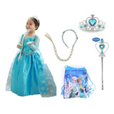 Vestido Infantil Frozen Elsa - Importado