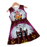Vestido Infantil Halloween Minnie Pronta Entrega