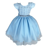 Vestido Infantil Jardim Encantado Princesa Varias Cores Luxo